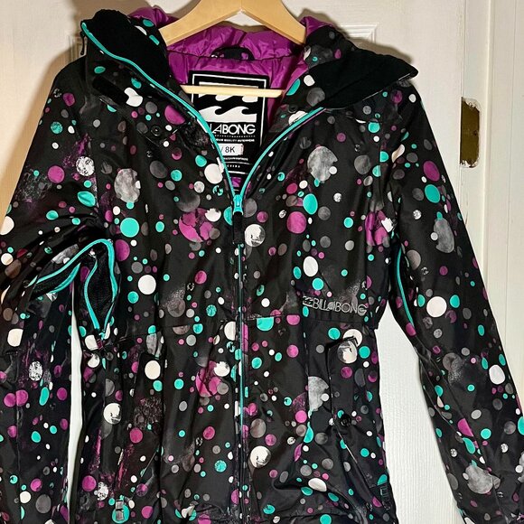 Women's Billabong Ski Snowboard Waterproof Hooded Jacket Size XS - Picture 1 of 6